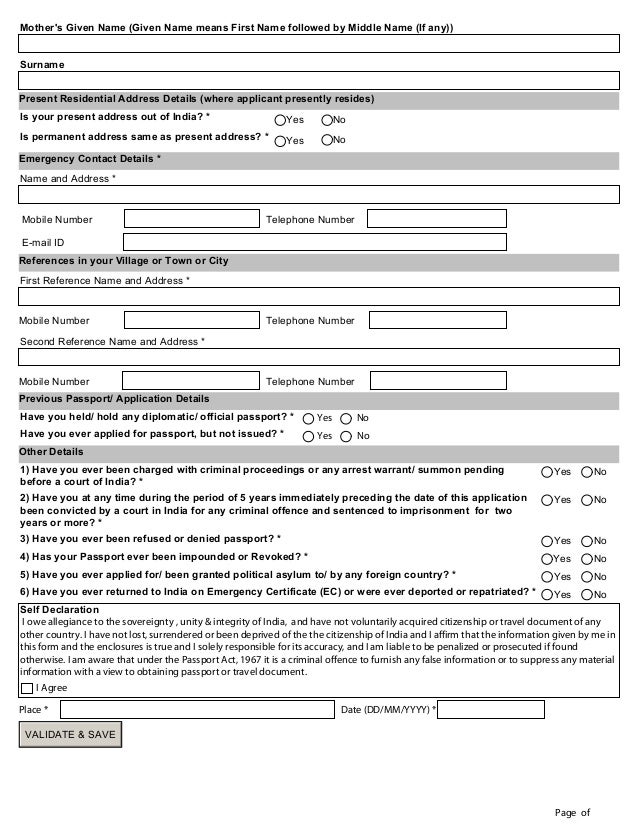 Sample Of A Recommendation For Passport Application / Free ...