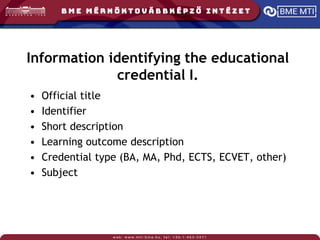 Learning Passport as Credit Supplement to be used | PDF