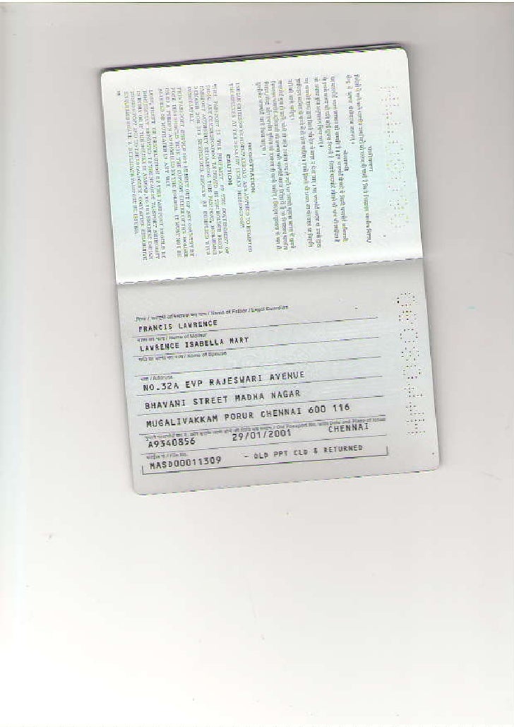 Passport Of Ms Martina Passport Of Ms Martina