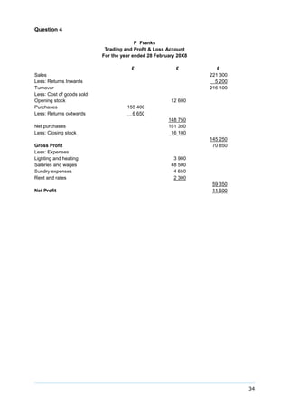 Passport to success solutions level 1 book keeping | PDF