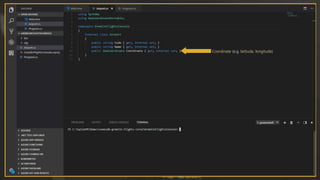 Coordinate (e.g. latitude, longitude)
 