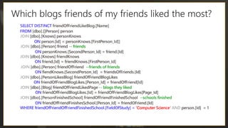 Which blogs friends of my friends liked the most?
 
