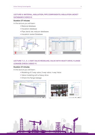 Pipe Training.pdf Pipe Stress Analysis Online Training Course Agenda | PDF