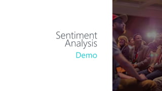 Sentiment
Analysis
Demo
 