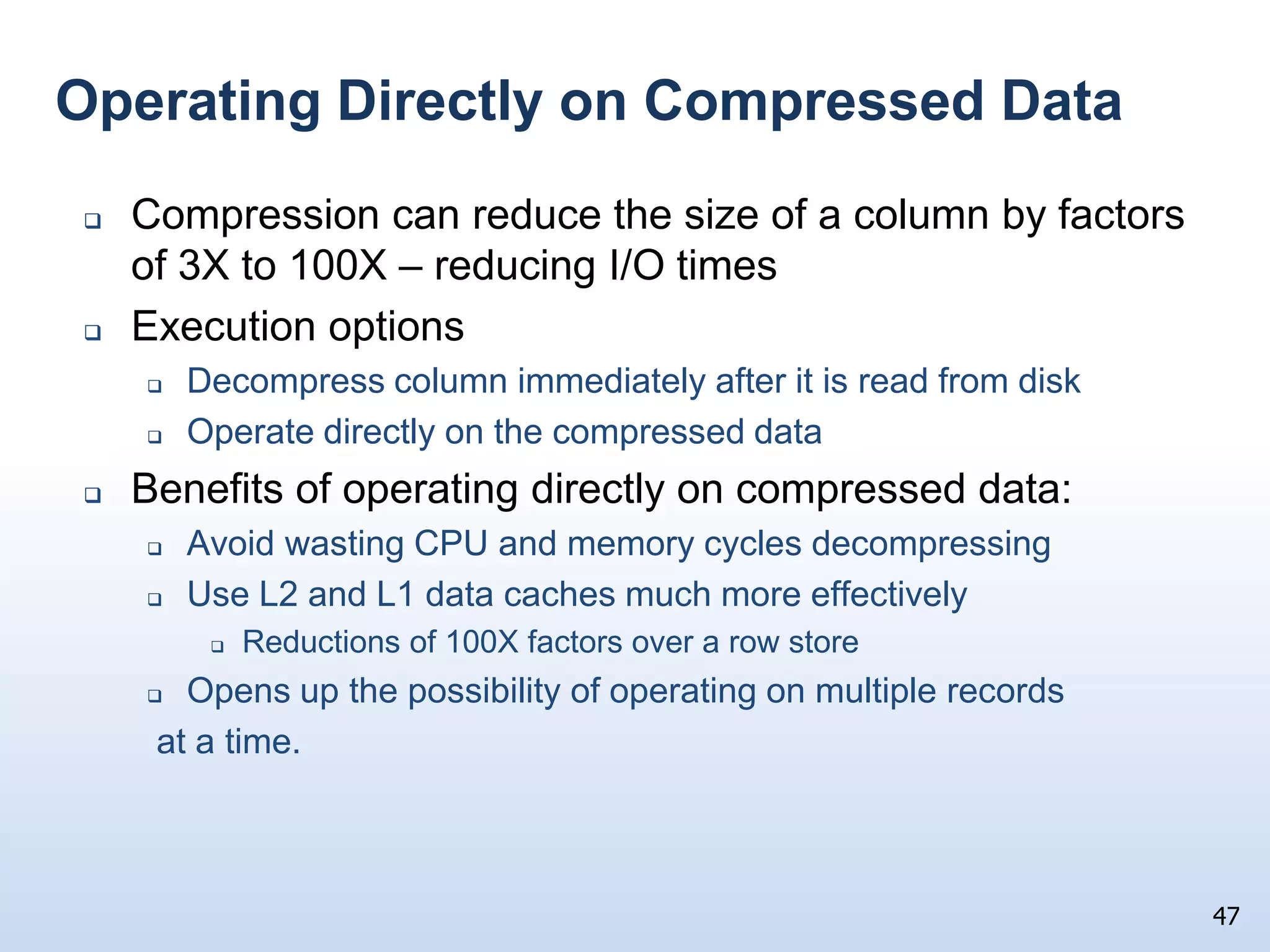 Not showing disk I/Os required to read id and Name columns Id1500     01500     0Bob   Sue   Ann   Jim    LizNameDave  Sue   Bob   Jim  BalDue1   2   3   4   5   6   7   8   9Street