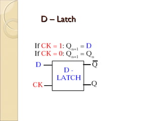 D – Latch

 