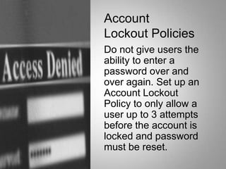 Password Not Include Lock Password Security | PPTX