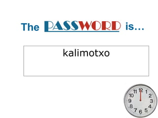 The is… 
kalimotxo 
 
