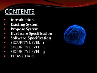 Three Level Security System Using Image Based Aunthentication | PPTX