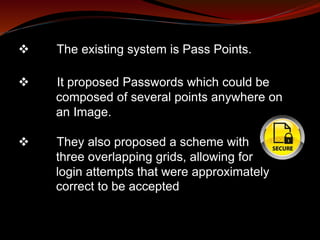 Three Level Security System Using Image Based Aunthentication | PPTX