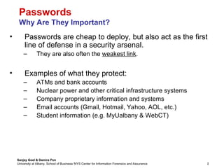 Comprehensive Overview of Password Authentication and Security ...