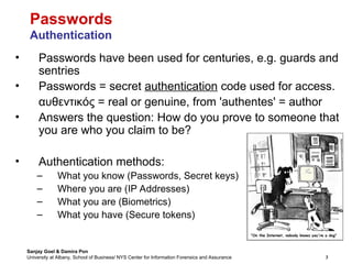 Comprehensive Overview of Password Authentication and Security ...