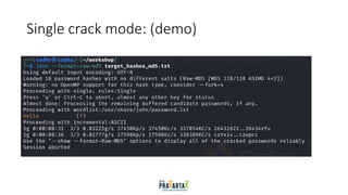 Single crack mode: (demo)
 