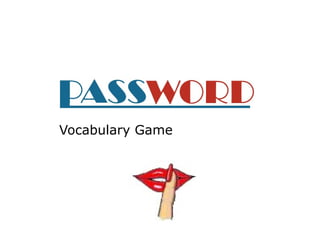 Vocabulary Game
 