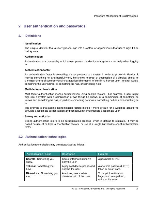 Enterprise password management best practices