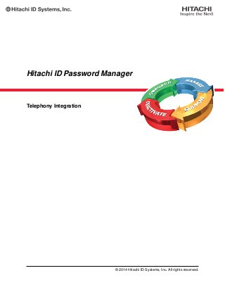 Hitachi ID Password Manager
Telephony Integration
© 2014 Hitachi ID Systems, Inc. All rights reserved.
 