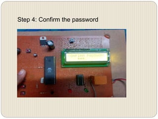 Password based door locking system | PPTX