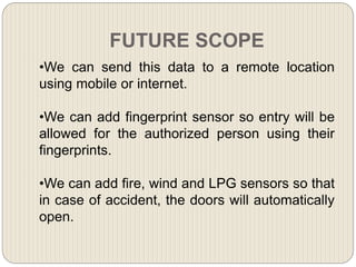 Password based door locking system | PPTX
