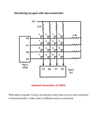 5 Pin Key Coding System Password based door locksystem | DOCX