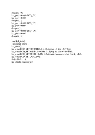 Password based door lock system using 8051 microcontroller final report ...