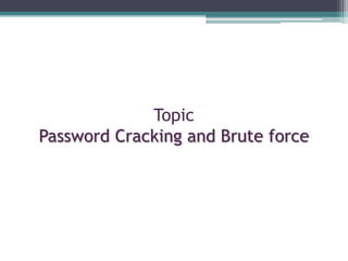 Brute Force Password Cracker