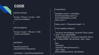 Linux Door Code Entry PASSWORD DOOR LOCK SYSTEM.pptx