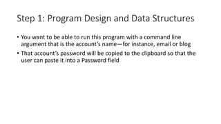 Password locker project | PPTX