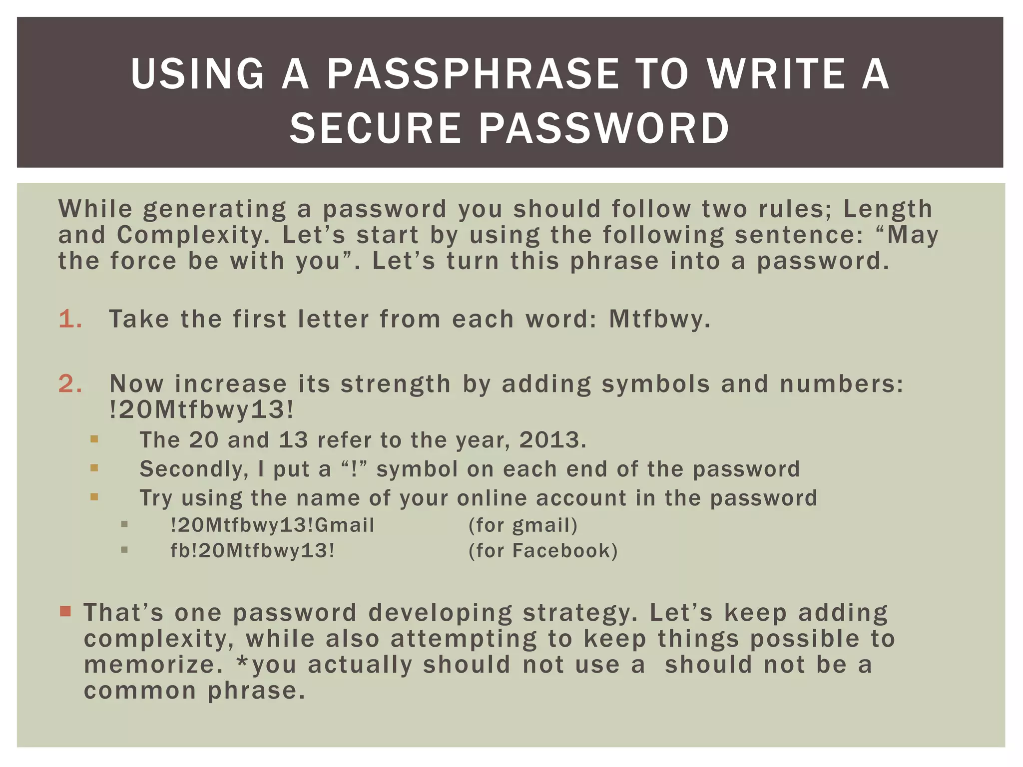 Password management | PPTX