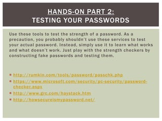 Test Password Prompt Password management | PPTX