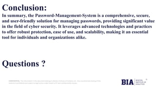 Building a Secure Password Management System: Implementing Robust ...