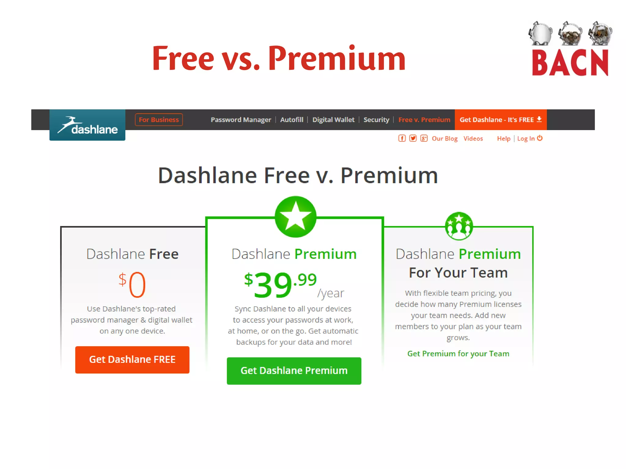 Free vs. Premium