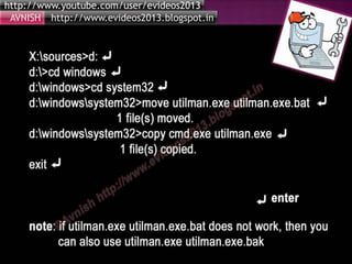 http://www.youtube.com/user/evideos2013
http://www.evideos2013.blogspot.inAVNISH
 
