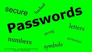 Password Protection - to support GAFE Password Creation
2 July 2014 - Natasha Walden
 