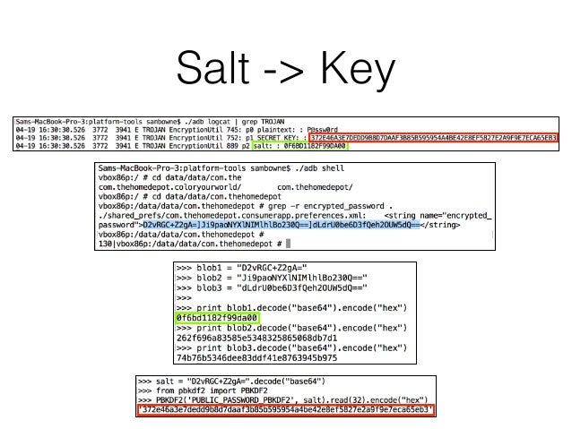 encryption password with salt