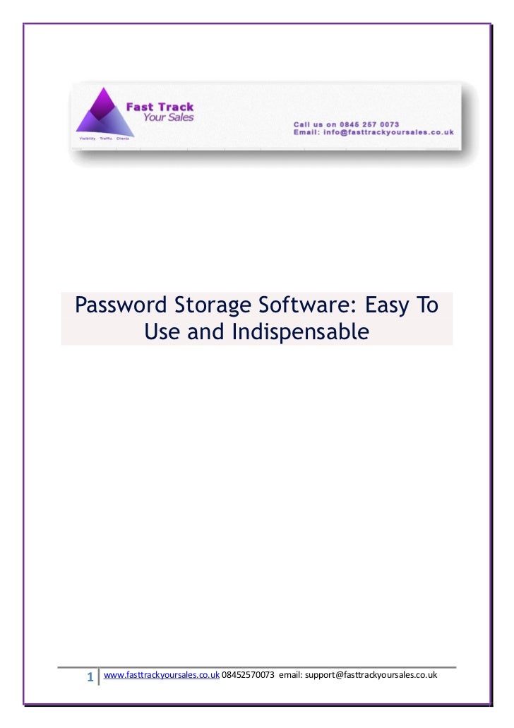 easy password storage software