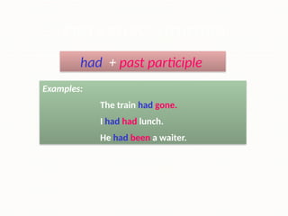 Mastering the Past Perfect Tense in English Grammar | PPTX