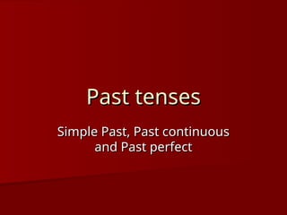 past-review.ppt Revisión de todos los pasados | PPT