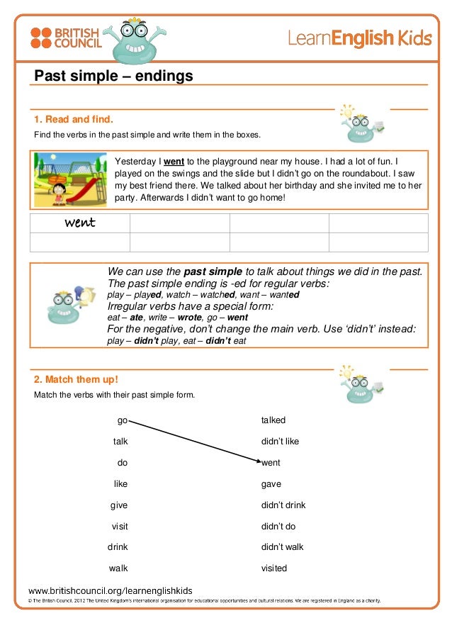 Past simpleworksheets 1