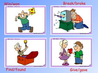 Win/won  Give/gave  Find/found  Break/broke  