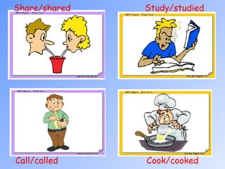Cook/cooked Call/called  Study/studied Share/shared  