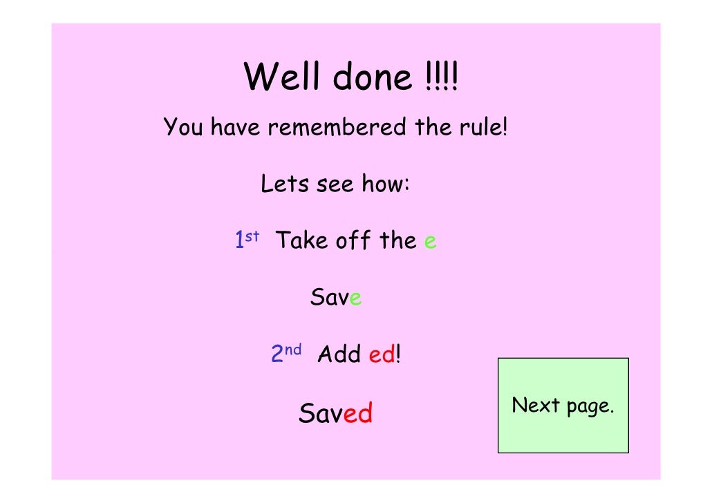 Past Tense 2