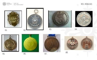 CLIENTE: TAM
FILME: “PRESENTE OLIMPICO” REFs MEDALHAS
01. 02. 03. 04.
05. 06. 07.
08.
 