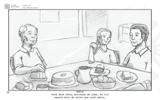 CLIENTE: TAM
FILME: “PRESENTE OLIMPICO”
11. MARIA
Você deve estar morrendo de fome. Eu fiz
aquele bolo de milho que você adora.
 