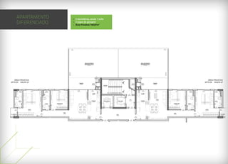 APARTAMENTO                                                                                                                          • 2 dormitórios, sendo 1 suíte
              DIFERENCIADO                                                                                                                         • 2 vagas de garagem
                                                                                                                                                   • Área Privativa 105,97m²




                                                                                                                                                                           ÁREA DESCOBERTA                                                                                                      ÁREA DESCOBERTA
                                                                                                                                                                           IMPERMEABILIZADA                                                                                                     IMPERMEABILIZADA
                                                                                                                                                                               A=35,875 m²                                                                                                              A=35,875 m²




                                                                                                                                  Vidro h=1.10 m
                                                                                                                    Guardacorpo




   ÁREA PRIVATIVA                                                                                                                                                                                                                                                                                                                                                                                            ÁREA PRIVATIVA
APT0 03: 105,975 m²                                                                                                                                          SACADA                                                                                                                                                   SACADA
                                                                                                                                                                                                                                                                                                                                                                                                          APT0 04: 105,975 m²
                                                                                                                                                               A=7,60 m²
                                                                                                                                                                                               DUTO                                                                         DUTO                DUTO                  A=7,60 m²
                                                                                                                                                                                               A=0,25 m²                                                                    A=1,30 m²           A=0,25 m²
                                                                                                                                                                                                                       ESCADA
                                                                                                                                                                                                                       A=12,40 m²




                        J3                                          J3                                                                                    PCV                                   PCV                                                                                                  PCV                   PCV                    J1                          J3                                               J3
                                            J2                                                  J1                                                                                                                                                                                                                                                                                                    J2
                    0,50X0,50                                   0,50X0,50                                                                              4,20x2,10                             1,30x2,10                                                                                            1,30x2,10             2,90x2,10             1,50x1,20                   0,50X0,50                                        0,50X0,50
                                        2,00x1,20                                           1,50x1,20                                                                                                                                                                                                                                                                                             2,00x1,20
                    H=1,60M                                     H=1,60M                                                                                                                                                                                                                                                                                                   H=1,60M                                          H=1,60M

                                                                                                                                                                                               A. SER.                                                                                          A. SER.
                                                                                                                                                                                               A=2,06 m²                                                           PCF                           A=2,06 m²
                                                                                                                                                                                                                                                                0,80X2,10




                                                                                                                                                                                                                                                                     A.C.                                                    SALA
                                                                                                                                                                                                                                                                                                                            A=14,90 m²
                    B.W.C.                                                                                                                                                                   COZINHA                   ELEV.SOCIAL           ELEV. SEG.            A=2,52 m²                    COZINHA                                                                                                                    B.W.C.
                    A=3,10 m²                                                                                                                                                                  A=5,28 m²                    A=3,24 m²               A=3,24 m²                                    A=5,28 m²                                                                                                                 A=3,10 m²

                                                                B.W.C.                    DORMITÓRIO                                                                                                                                                                                                                                     DORMITÓRIO                    B.W.C.
                                                                A=3,15 m²                    A=8,20 m²                                                                                                                                                                                                                                       A=8,20 m²                 A=3,15 m²



                        P4                                                                                                                                                                                                                                                 PCF                                                                                                                                                 P4
                    0,60X2,10                                                                                                                                                                                                                                           0,80X2,10                                                                                                                                          0,60X2,10

                                                                                 P3
            P4                   SUITE                                P4                                                                                                                                                                                                                                                                                     P3           P4                                   SUITE                       P4
        0,60X2,10                                                 0,60X2,10   0,70X2,10                                                                                                                                                                                                                                                                   0,70X2,10   0,60X2,10                                                        0,60X2,10
                                A=12,77 m²                                                                                                                                                                                                                                                                                                                                                                    A=12,77 m²


                                                                                                         CIRC.                                                                                                                                                                                                                           CIRC.                                           P3
                                                       P3
                                                                                                         A=4,54m²
A. TECNICA                                          0,70X2,10
                                                                                                                                                                                                                                        HALL                                                                                             A=4,54m²                                     0,70X2,10                                         A. TECNICA
  A=1,40 m²                                                                                                                                                                                                                                                                                                                                                                                                                                 A=1,40 m²
                                                                                                                                                                                                                                        A=8,60 m²
                                                                                                                                                                                                               P1                                                                       P1
                                                                                                                                                                                                           0,80X2,10                                                                0,80X2,10



                                                                                                                                                                                                                           P1                                            P1
                                                                                                                                                                                                                       0,80X2,10                                     0,80X2,10
 