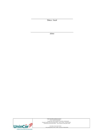 ___________________________________________
Data e local

____________________________________________
aluno

Colégio Universitário de Aplicação da Unincor
“Prof. Dr. José Maria Ferreira Maciel”
Educação Infantil, Ensino Fundamental, Ensino Médio e profissionalizante.
Adequação Educação Infantil:Portaria 94/2003-SEE/MG Portaria 1010/2003 – 30.08.2003 SEE/MG
Credenciamento–Portaria 679/03 SEE/MG

Ensino Fundamental: Portaria 099/81 SEE/MG

Ensino Médio: Portaria 1843/87 SEE/MG
Ensino profissioanlizante: Parecer nº 556/09 – aprovado em 27/05/09 SEE/MG

 