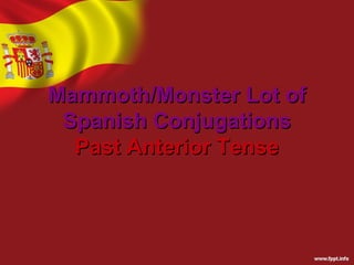 Mammoth/Monster Lot of
 Spanish Conjugations
  Past Anterior Tense
 