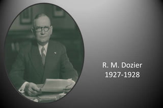 R. M. Dozier
1927-1928
 