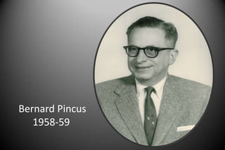 Bernard Pincus
1958-59
 