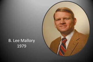 B. Lee Mallory
1979
 
