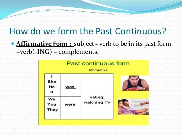 Past continuous explanation